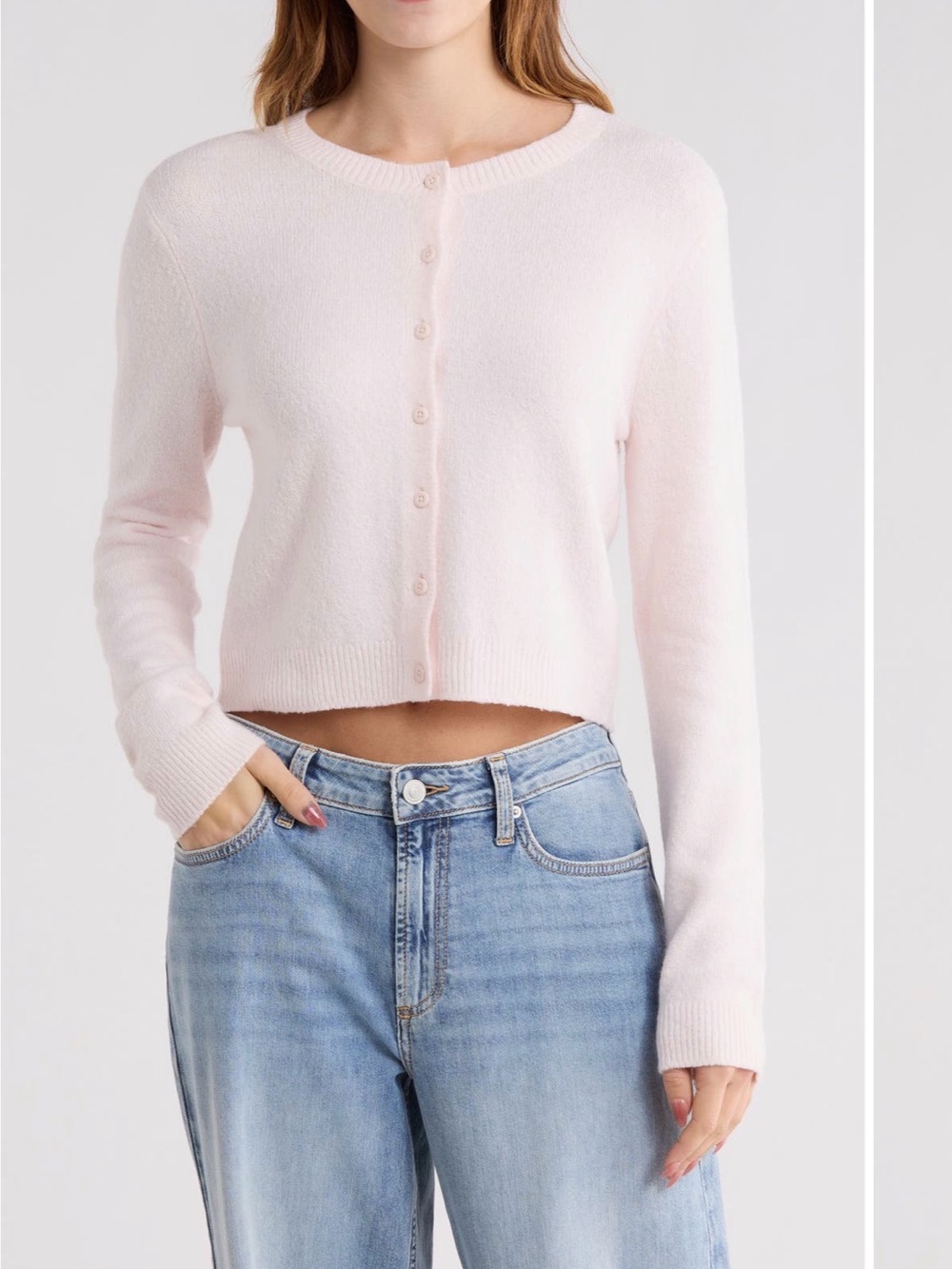 Abound- Classic Crewneck
Cardigan size Large